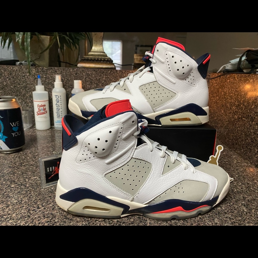 Men's Jordan 6 Retro Tinker 2018  white infrared